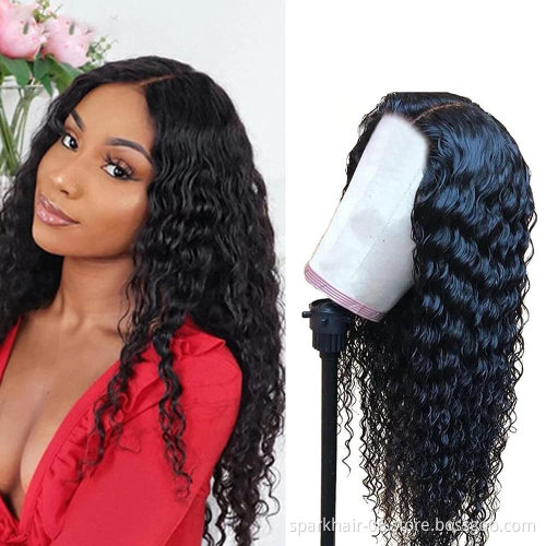 Cheap Wholesale Hair Wigs Human Lace Front Clsuore Brazilian Transparent Lace Closure Human Hair Wigs For Black Women